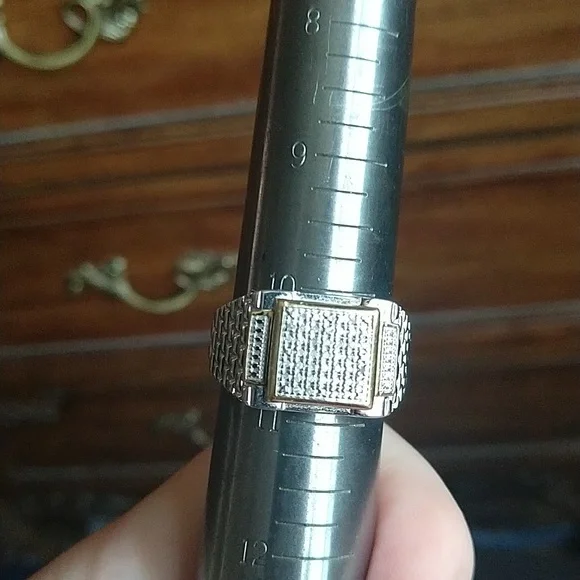 Jwbr 925 sterling silver diamond ring unisex
